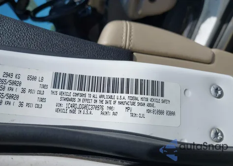 2014 Dodge Durango Limited from USA, damaged, VIN 1C4RDJDG0EC370976